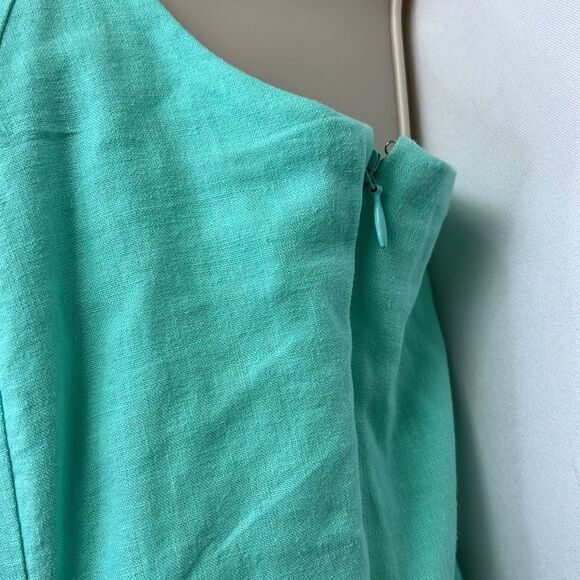 J.Crew Factory Linen Blend Slip Midi dress in sun washed mint NWT size 2 - Picture 6 of 14